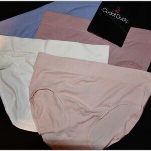 Cuddl Duds Intimates Set of 4 Modal Seamless Hipster Panties, Thistle, Medium
